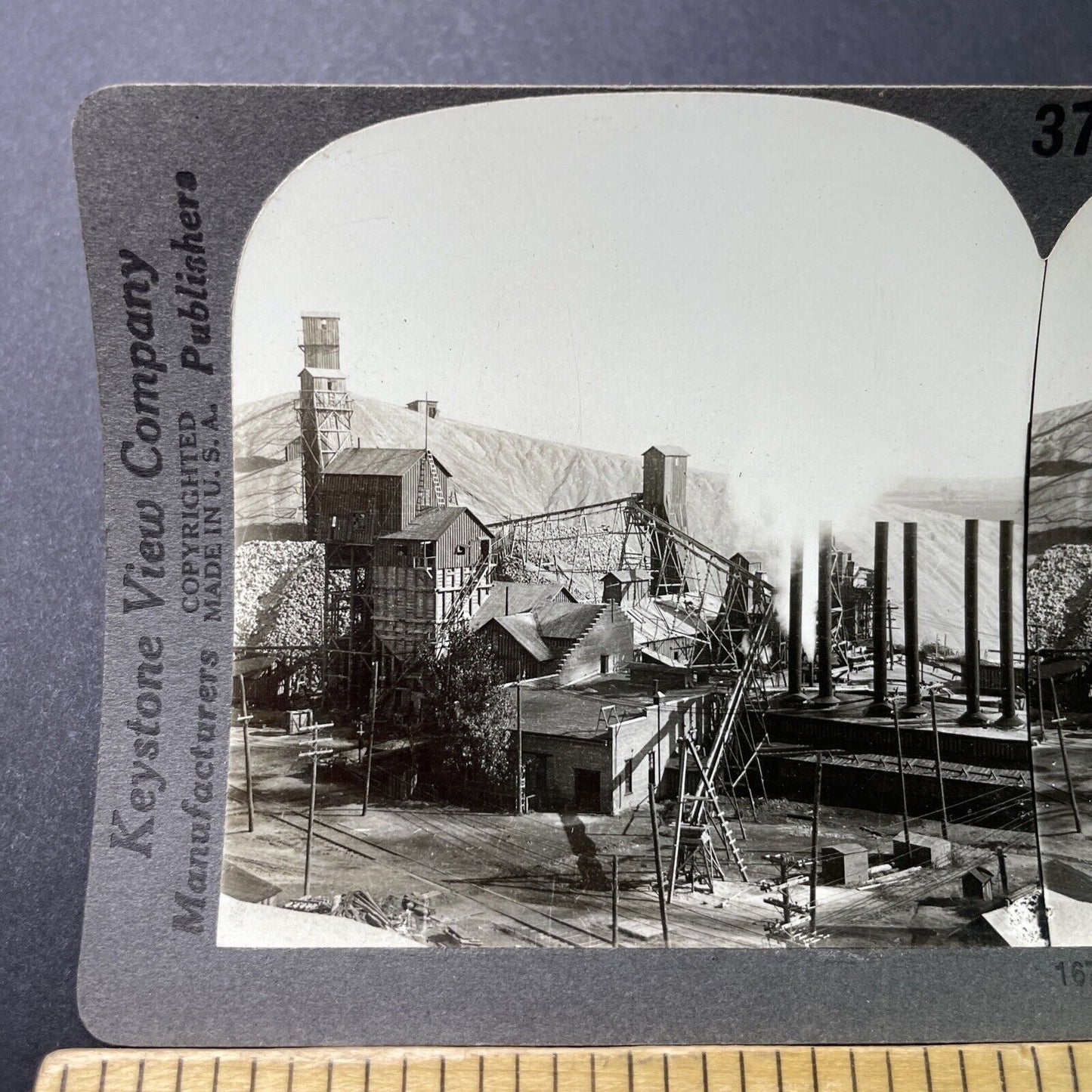 Antique 1910s Lead Mines Mining Joplin Missouri Stereoview Photo Card P3219