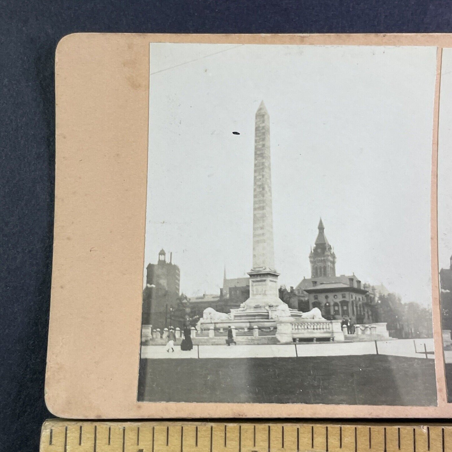 McKinley Monument Buffalo New York Stereoview OOAK Antique c1908 Y2711