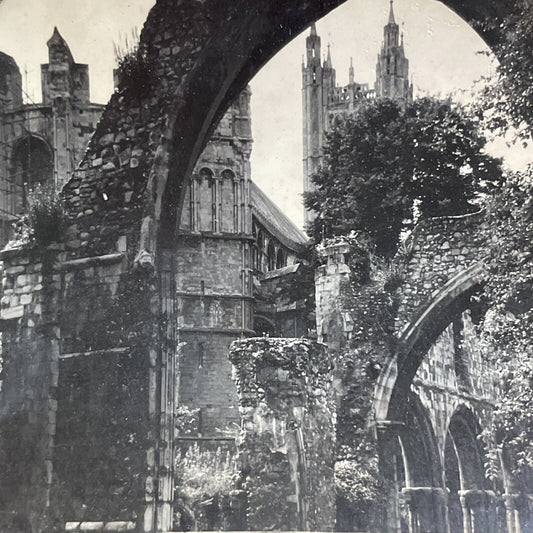 Antique 1930s Canterbury Cathedral England UK Stereoview Photo Card P5013