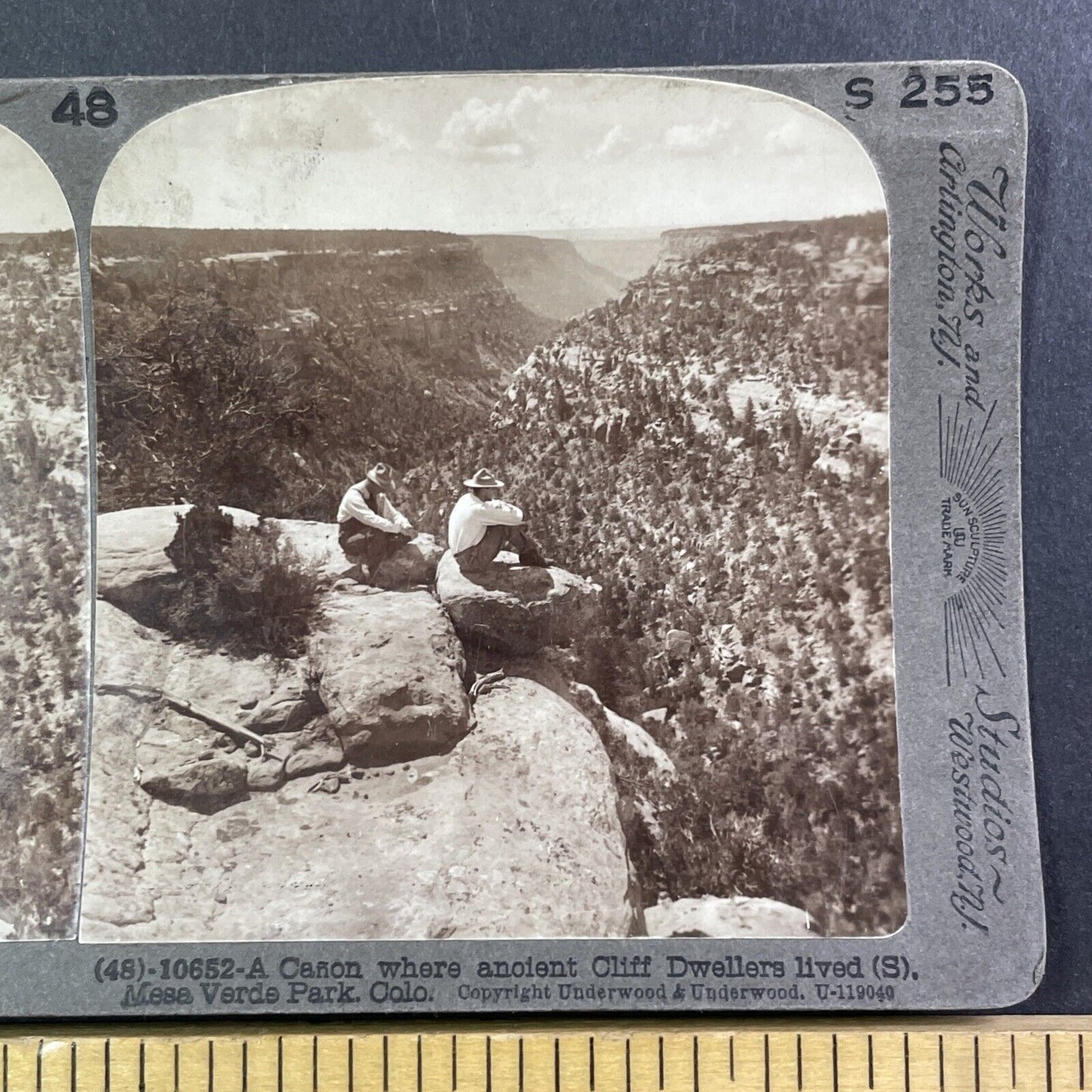 Mesa Verde Park Colorado Stereoview Underwood Antique c1897 Y539