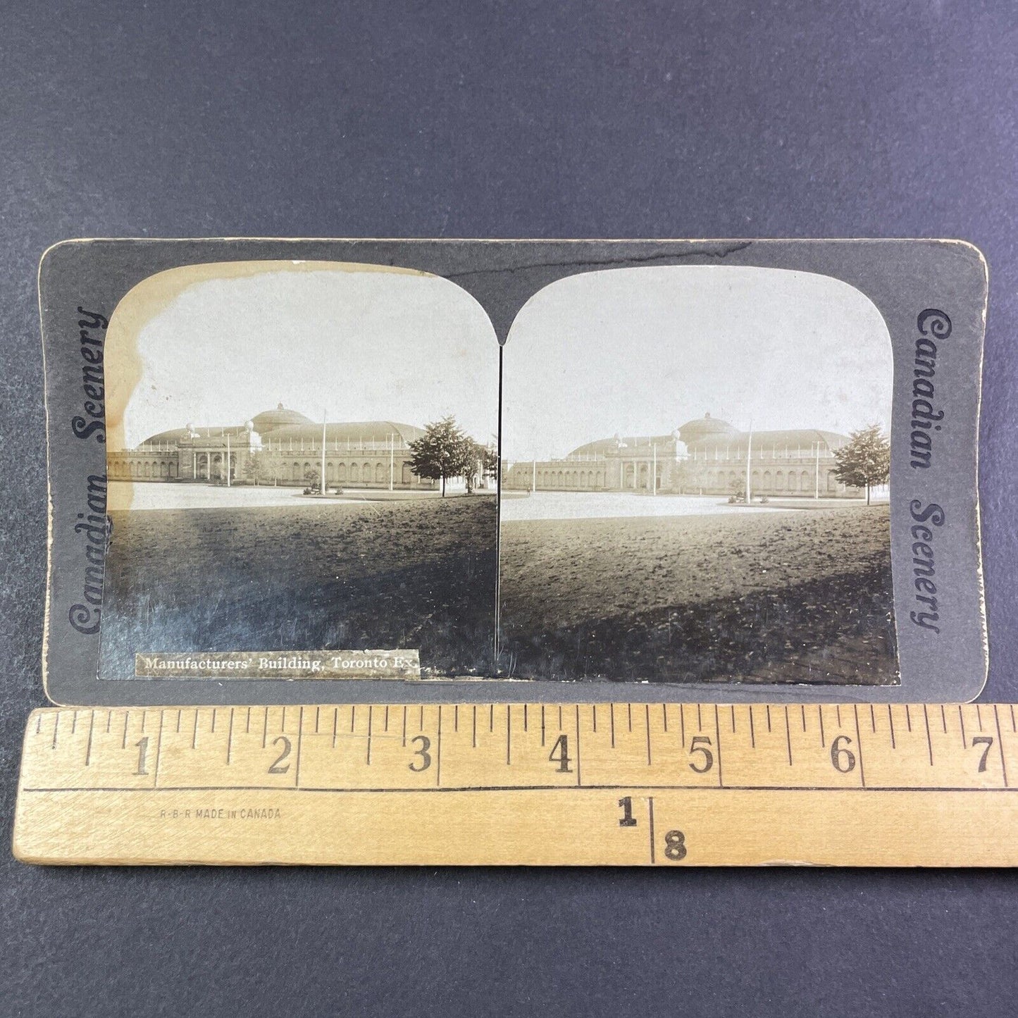 Toronto Manufacturers Building Stereoview Ontario Canada Antique c1901 Y2792