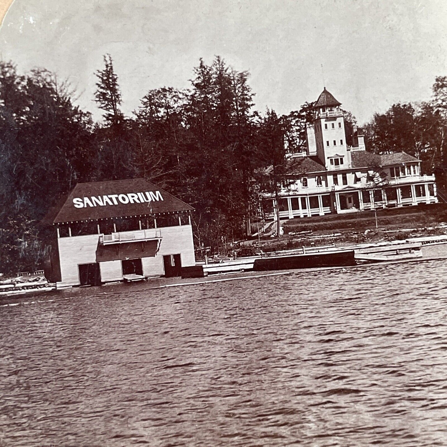 Asylum for the Sick and Insane Gravenhurst Ontario Stereoview Antique c1899 Y485