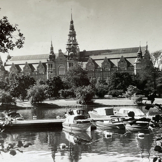 Antique 1920s Nordiska Museum Stockholm Sweden Stereoview Photo Card V3003