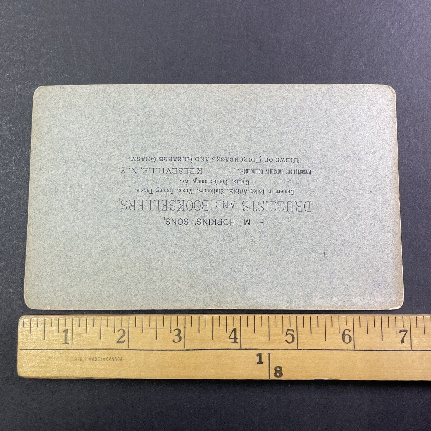 George W. Baldwin Self-Portrait Stereoview Ausable Chasm NY Antique c1870s Y042