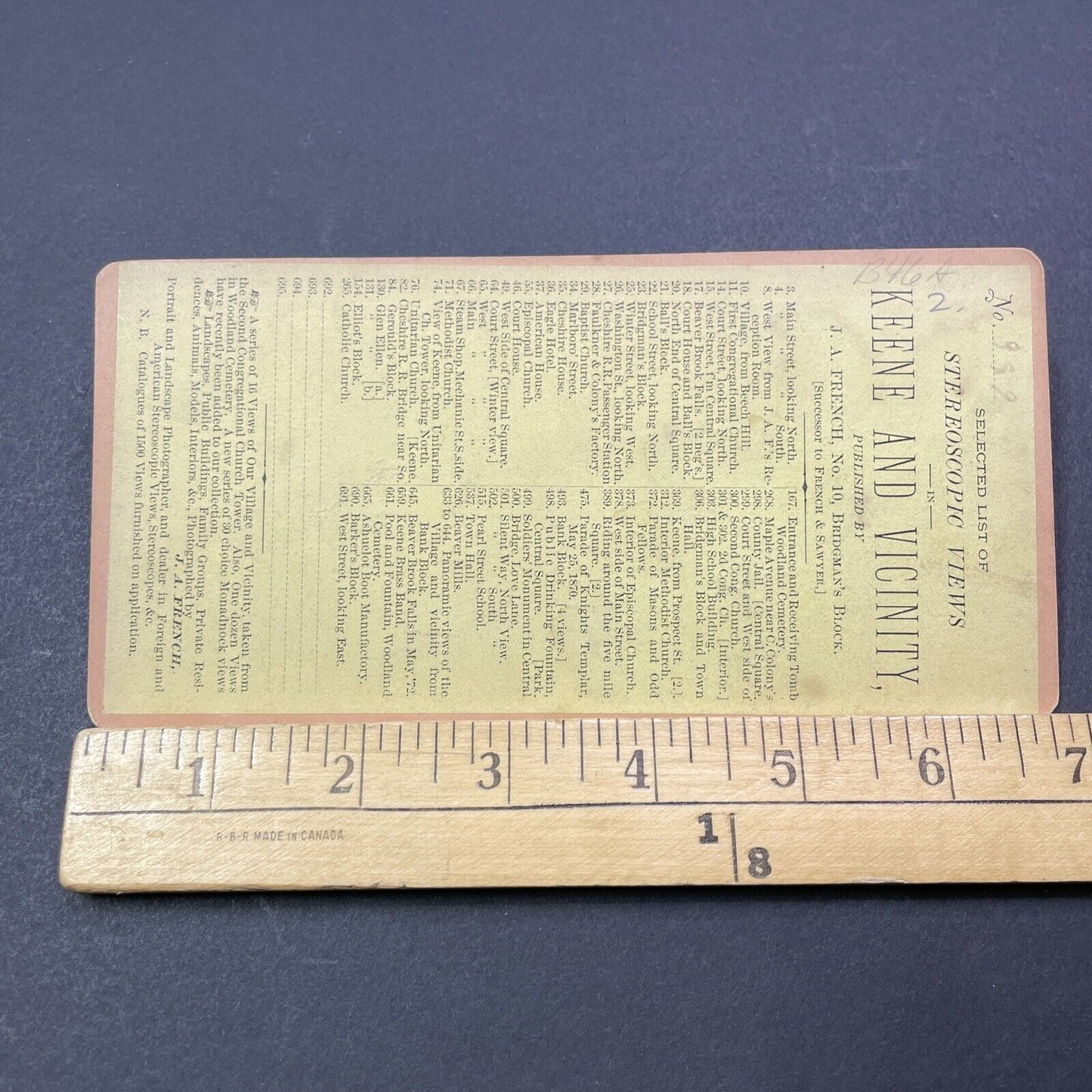 Antique 1870s The Dinsmoor Woods Keene New Hampshire Stereoview Photo Card V2084