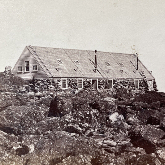 Antique 1860s Tip Top House Mount Washington NH Stereoview Photo Card V1776