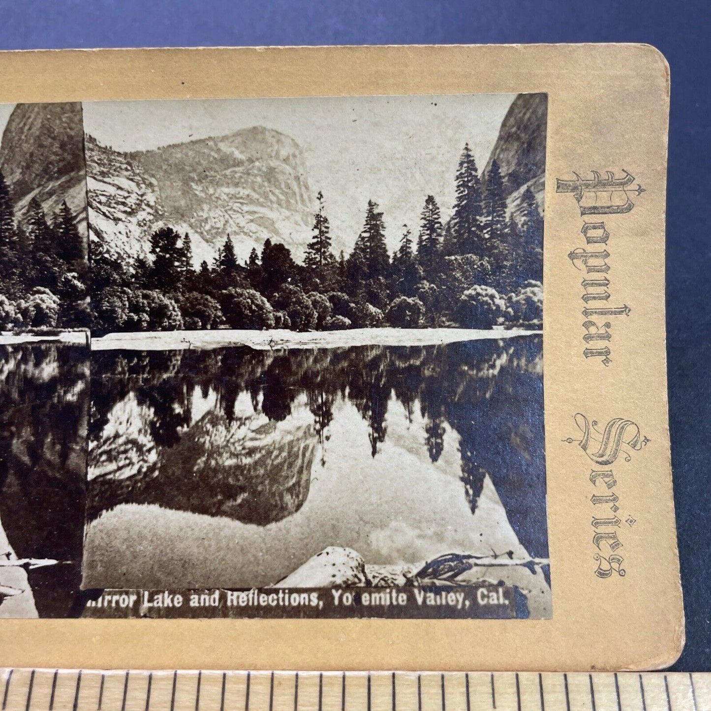 Antique 1880s Yosemite National Park CA Stereoview Photo Card P3493