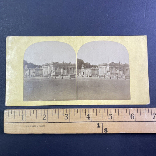 Palace Of Versailles In Paris France Stereoview Courtyard Antique c1870 X3245