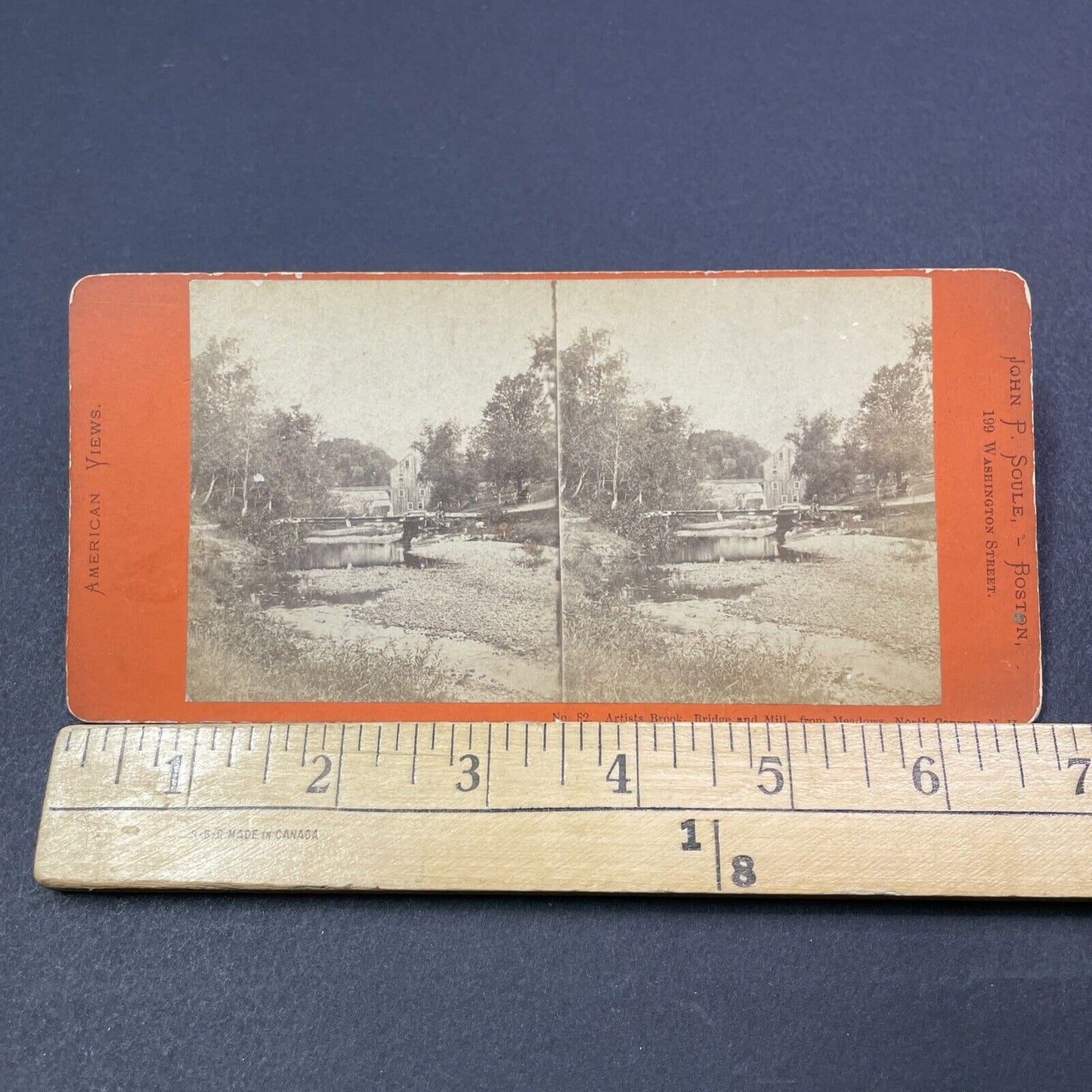 Antique 1860s Lumber Mill In North Conway NH Stereoview Photo Card V2015