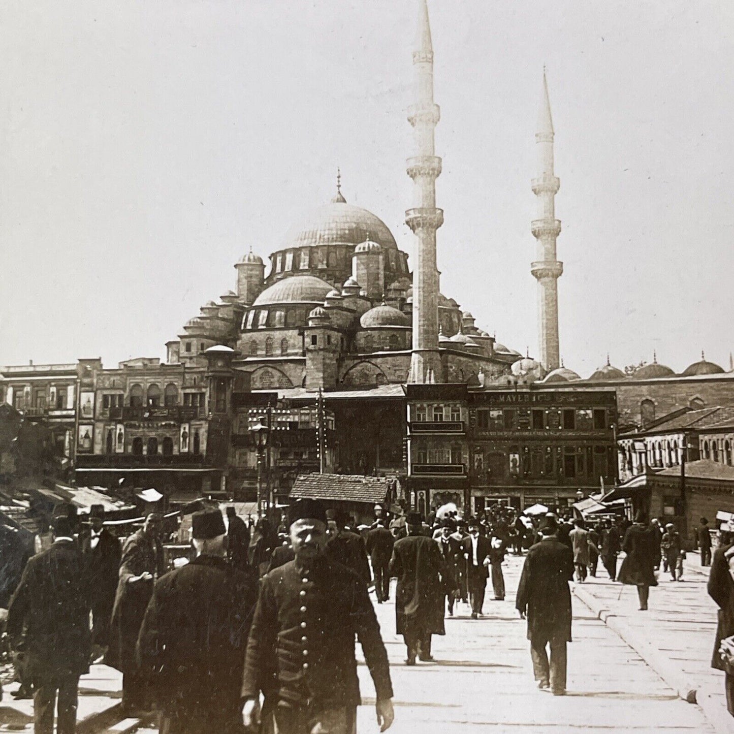 Valide Sultan New Mosque Turkey Turkiye Stereoview Antique c1901 Y1380