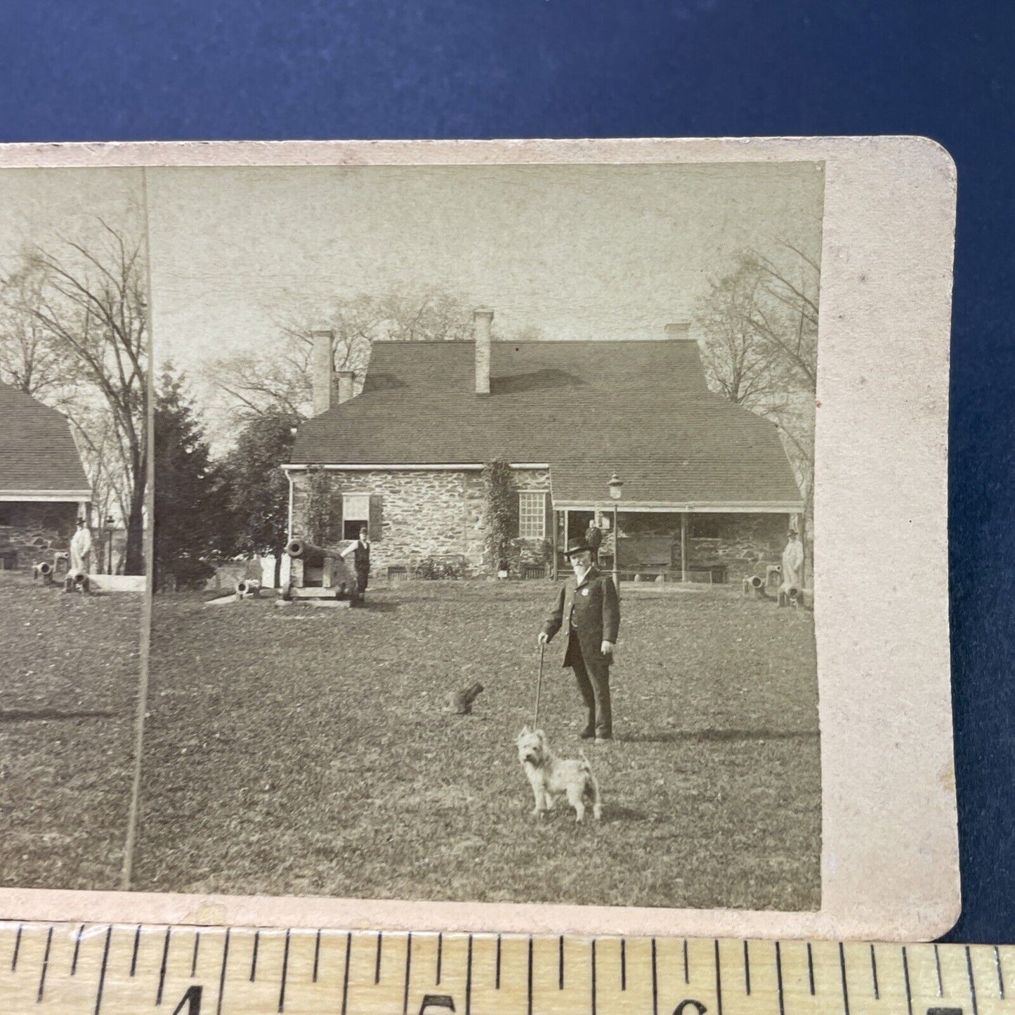 Antique 1870s Washington's Headquarters Newburgh NY Stereoview Photo Card P3116