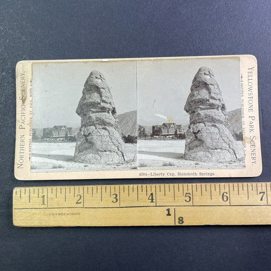 Mammoth Springs Yellowstone WY Stereoview Frank Jay Haynes Antique c1882 X4082