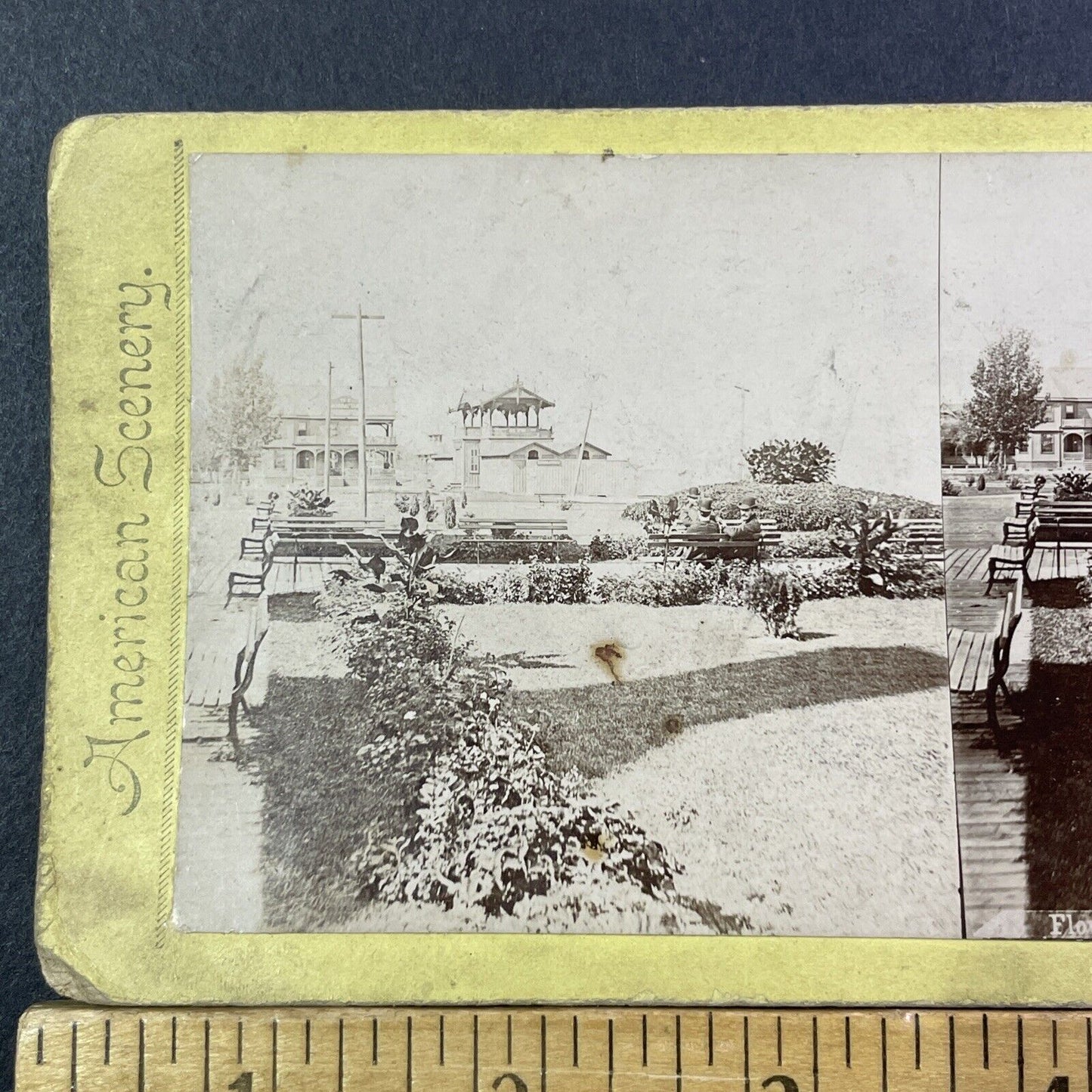 Beach Front Charlotte New York Stereoview Rochester NY Antique c1875 X1265