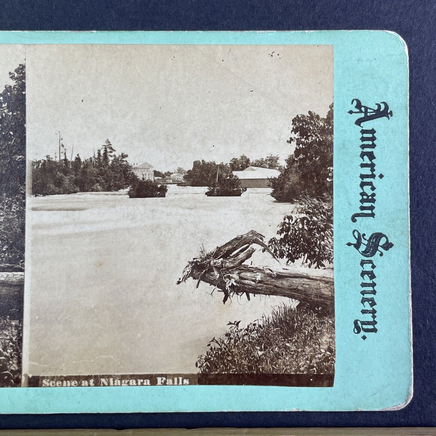 Cataract House Hotel Niagara Falls NY Stereoview Antique c1870s Y2475