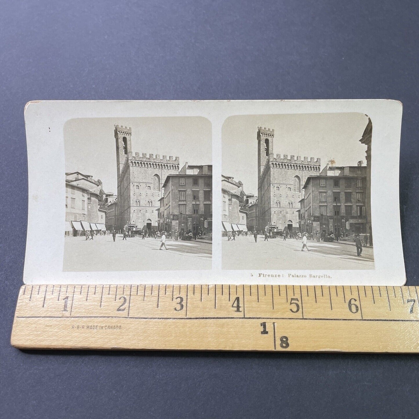 Antique 1920s Bargello Prison Florence Italy Stereoview Photo Card P3051