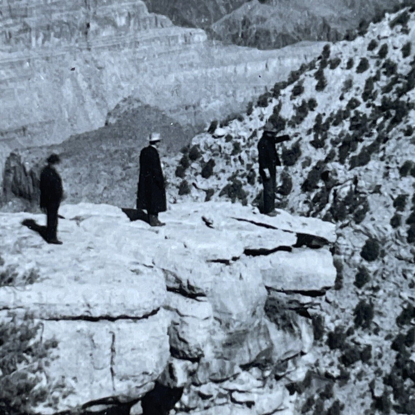 Antique 1910s Grandview Point Grand Canyon Arizona Stereoview Photo Card P3207