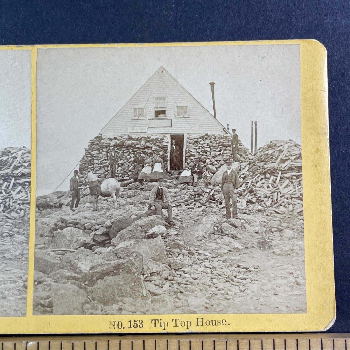 Tip-Top House Mount Washington Stereoview New Hampshire Antique c1872 X2859