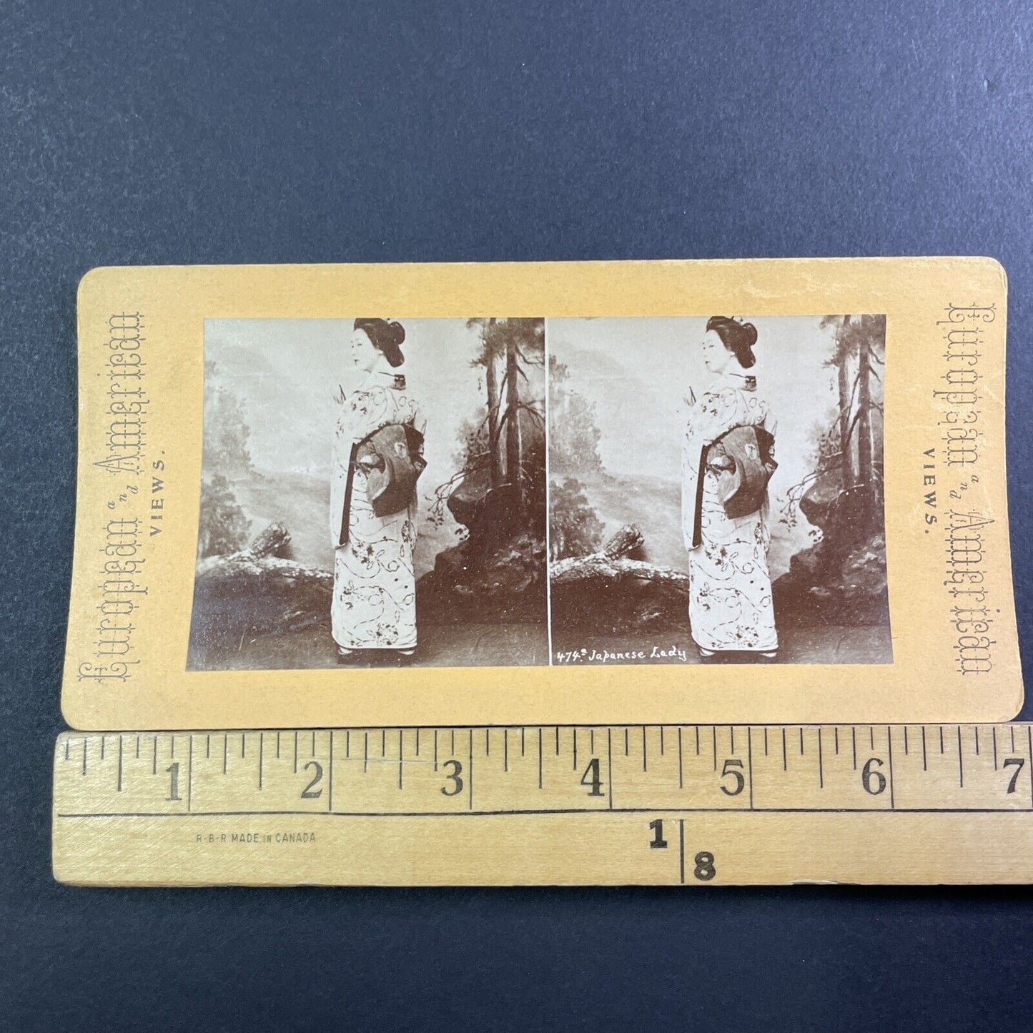 Japanese Geisha Girl Japan Stereoview Kusakabe Kimbei Antique c1870 X3109 RARE