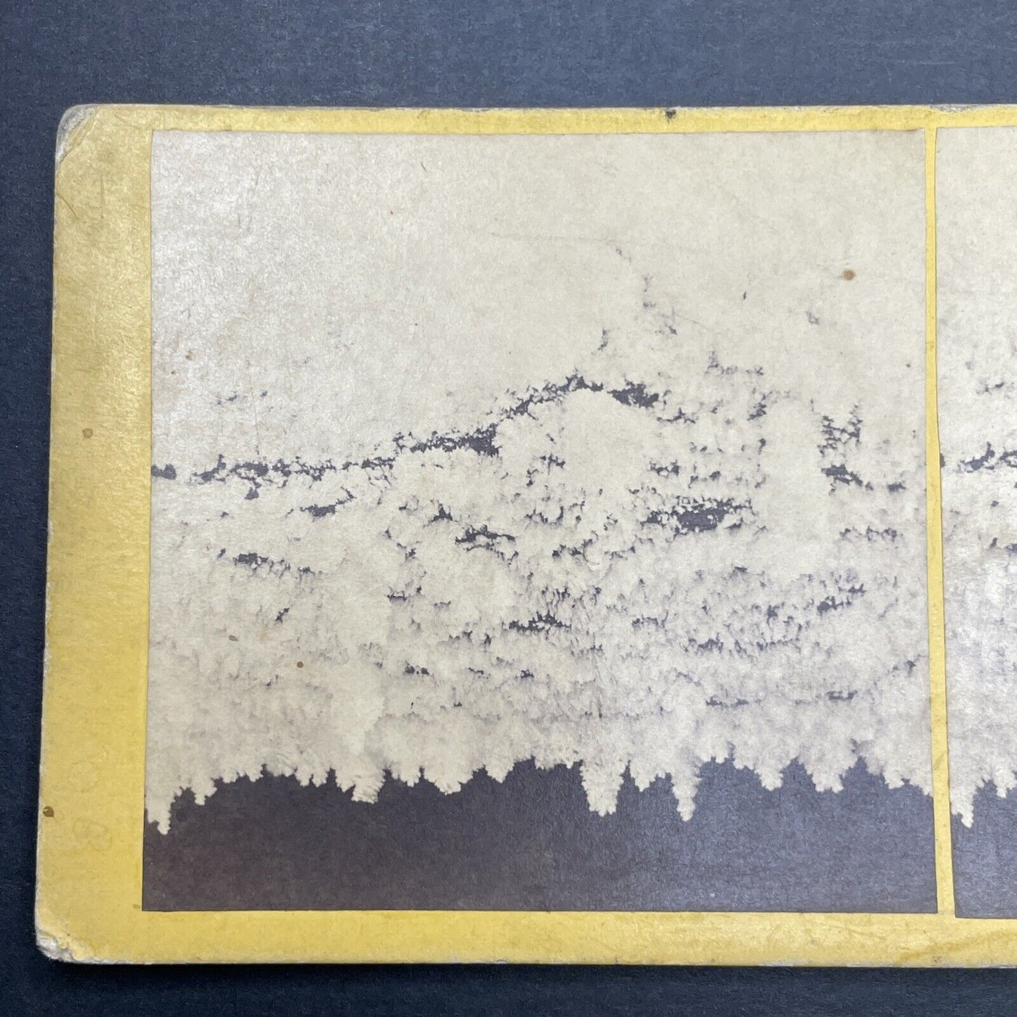 Antique 1870s Frost Patterns On Mt Washington Summit Stereoview Photo Card P1124