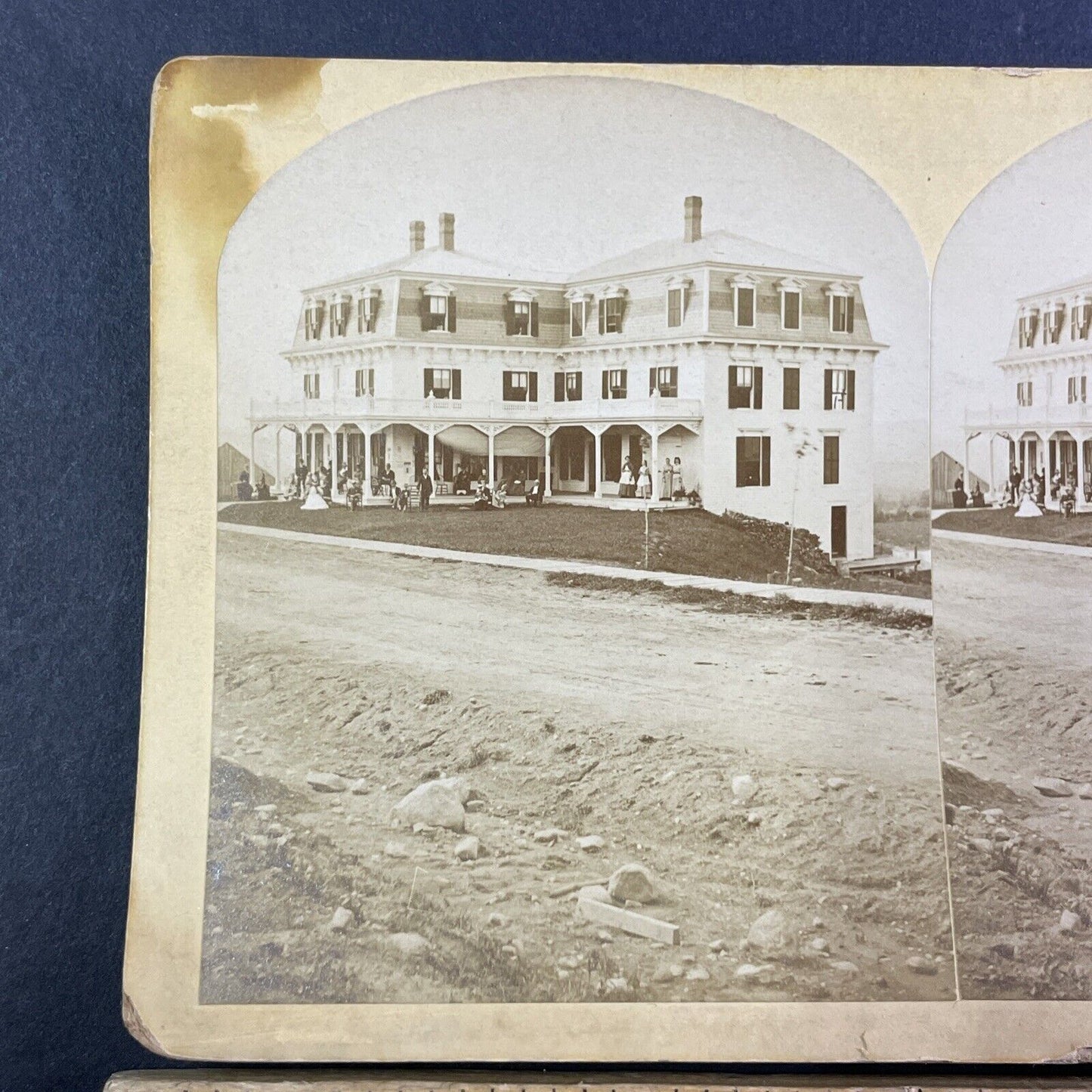 The Alpine House Stereoview Bethlehem New Hampshire Antique c1870s Y1473