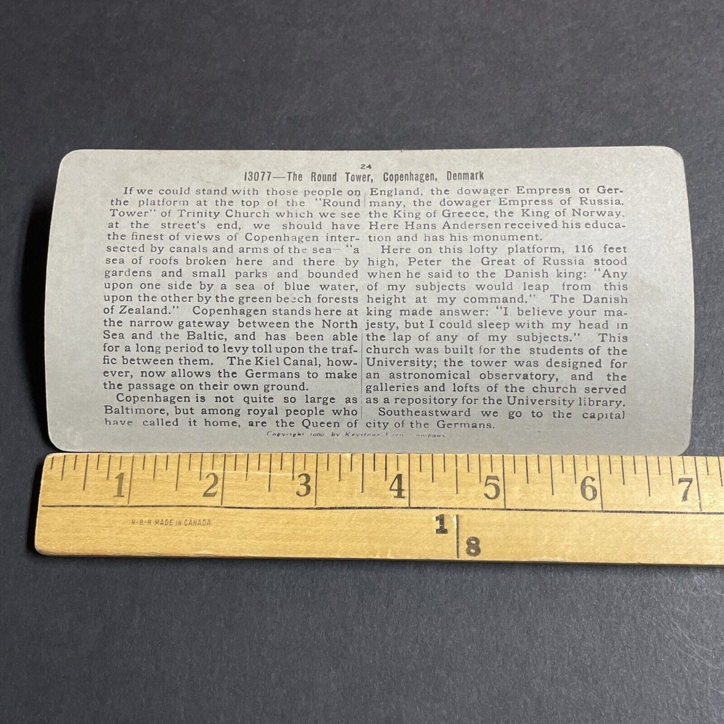 Antique 1901 Main Street In Copenhagen Denmark Stereoview Photo Card P4208