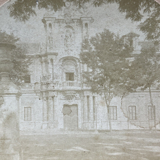 Antique 1880s Montpensier Palace Seville Spain Stereoview Photo Card V3413