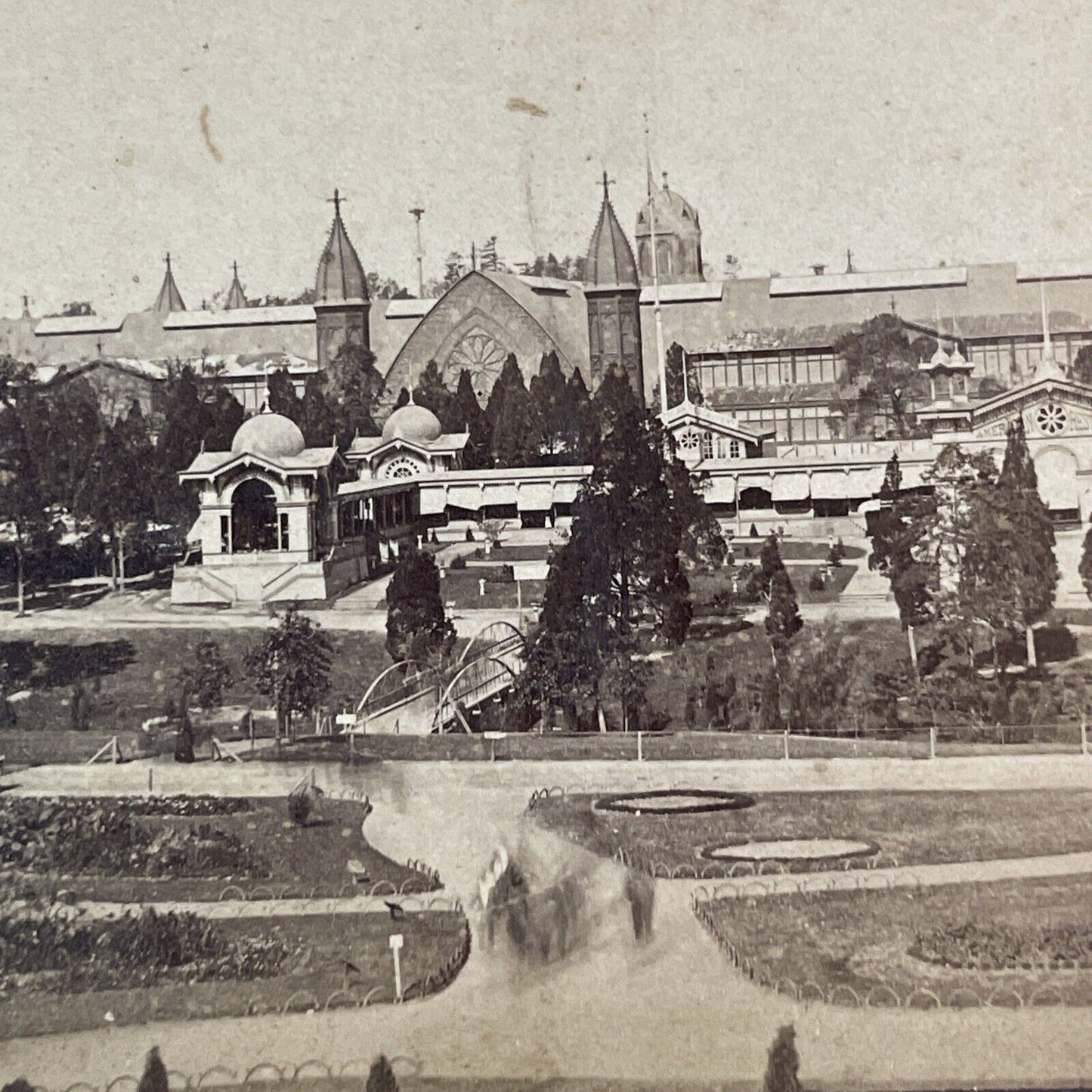 Agriculture Building Philadelphia Stereoview Edward L Wilson Antique c1876 X1880