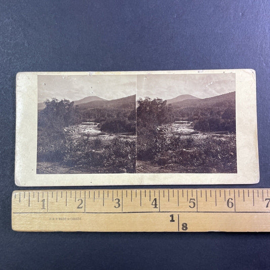 Saco River in Jackson New Hampshire Stereoview J.P. Soule Antique c1870s Y875