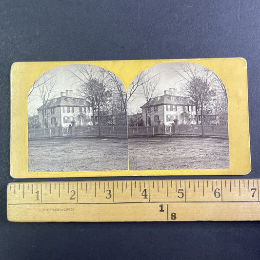 Buckman Tavern Stereoview Lexington Massachusetts Antique c1870 X3278