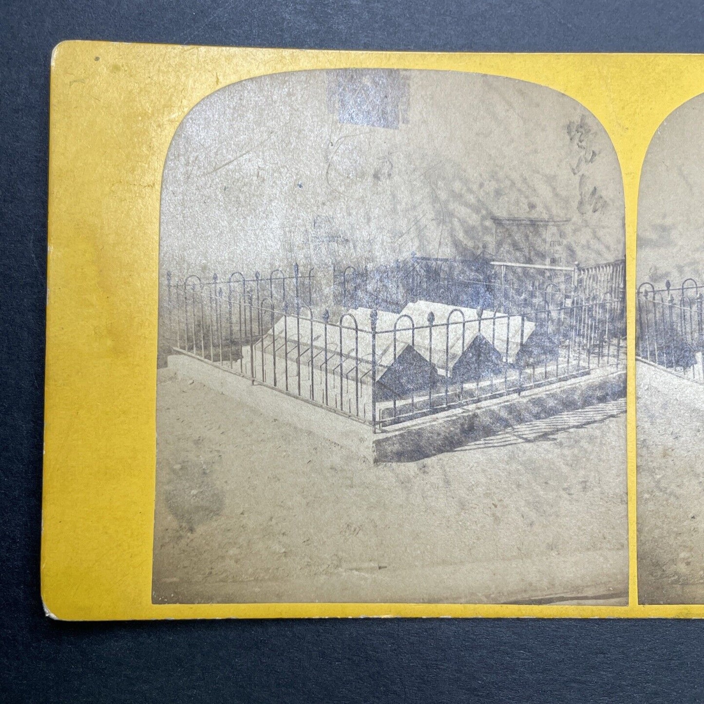 Antique 1866 Graves Of The First Matterhorn Climbers Stereoview Photo Card P1165