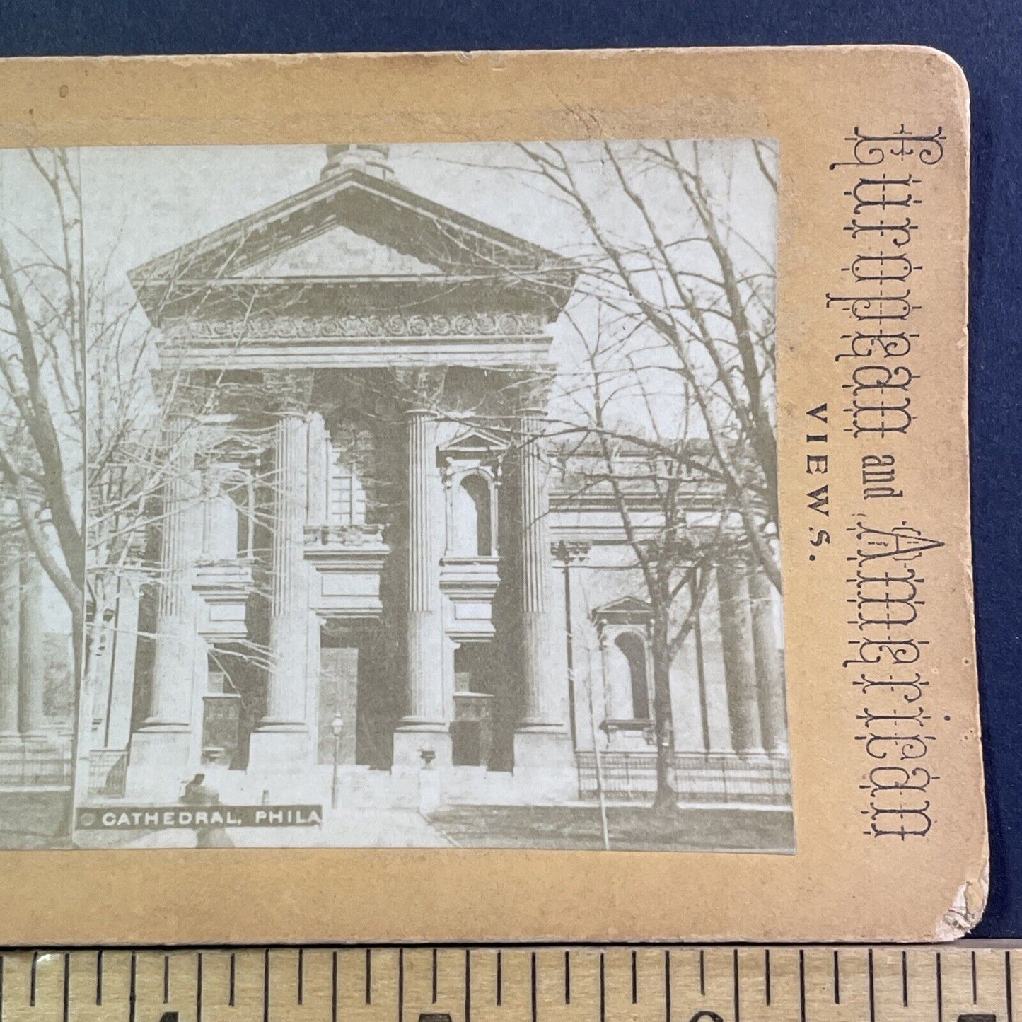 Cathedral Basilica of Saints Peter And Paul Stereoview Philadelphia c1880 X1306