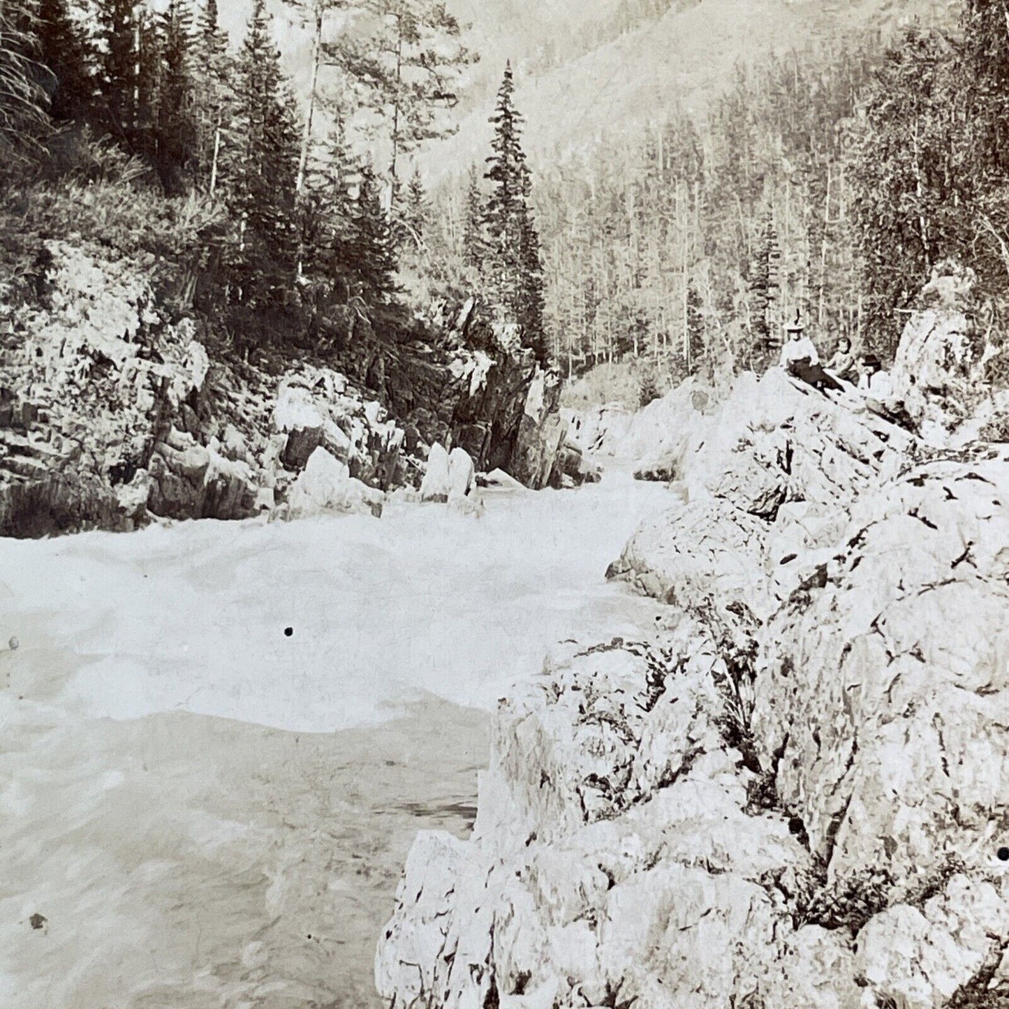 Katun River Near Kaitanak Siberia Stereoview IR Tomashkevich Antique c1896 X2618