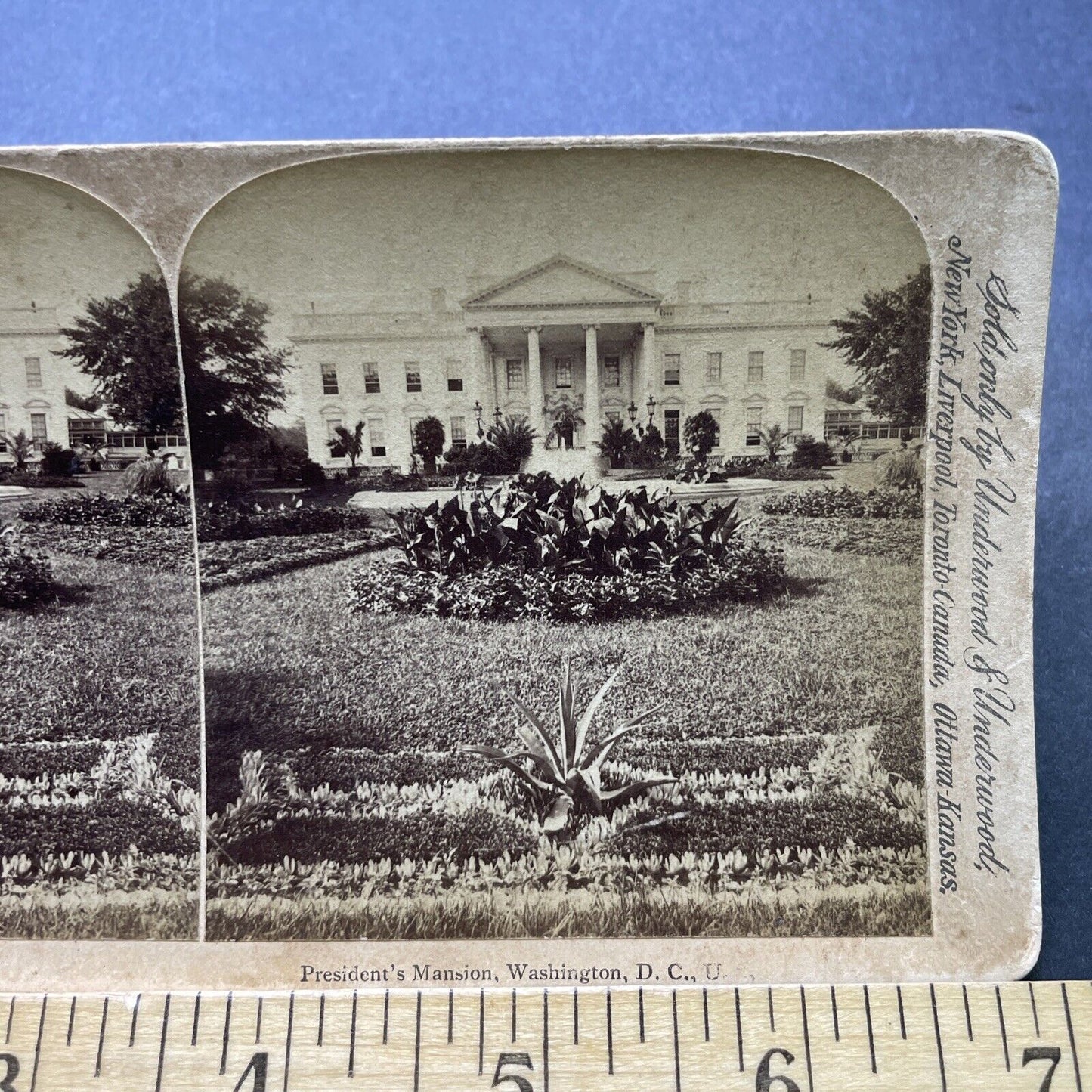 Antique 1880s The White House Washington DC Stereoview Photo Card P2434