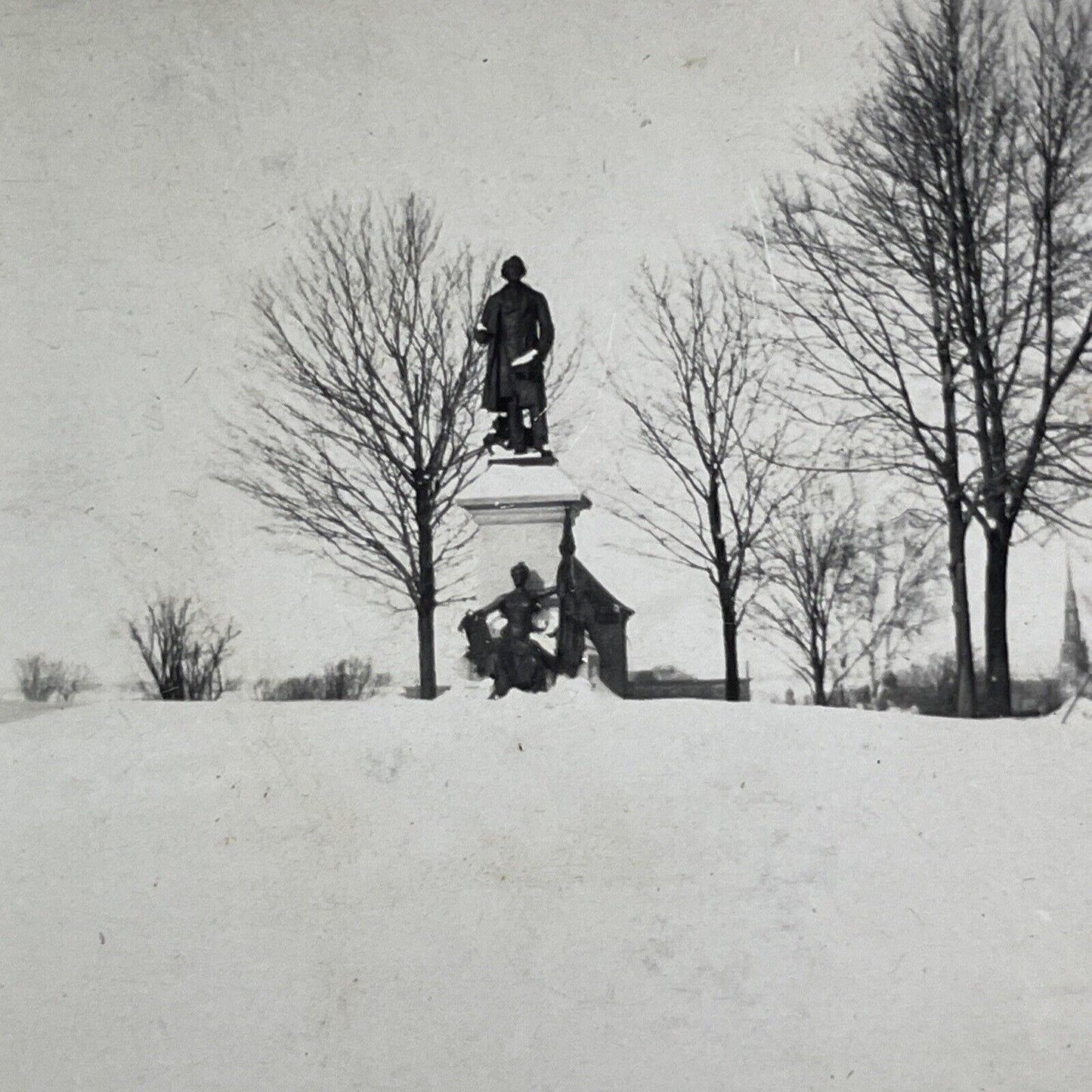 Sir John A. Macdonald Monument Stereoview Ottawa Canada Antique c1908 Y2718