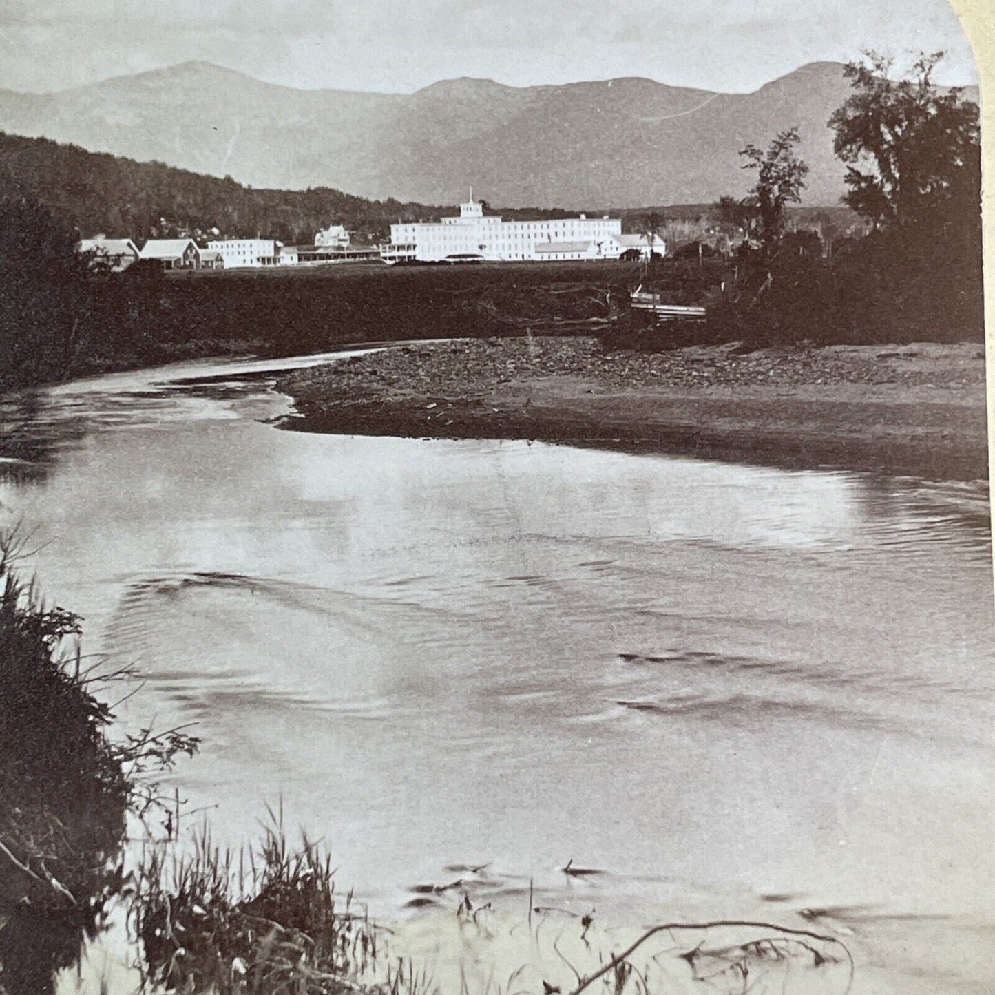 Fabyan House from Fabyan Meadows Stereoview New Hampshire c1870s Y2158