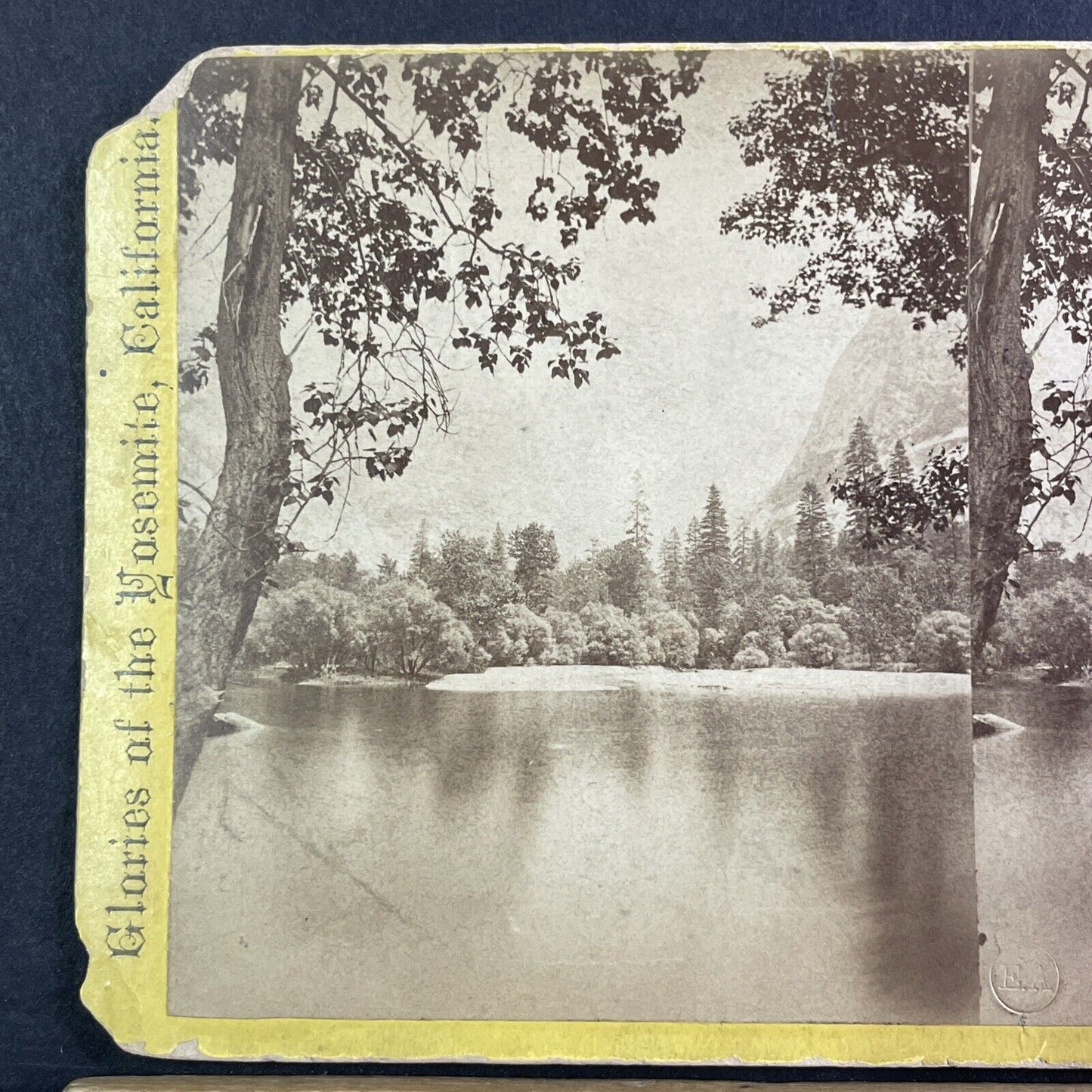 Glories Of Yo-Semite Stereoview Mirror Lake E&HT Anthony Antique c1870 X3711