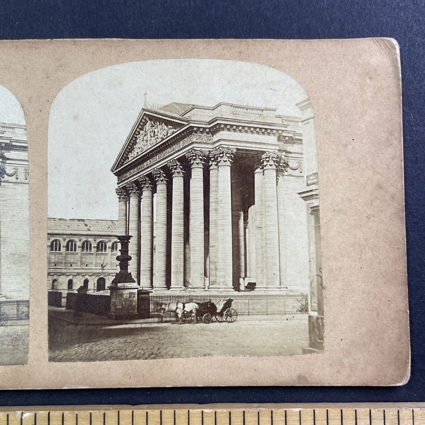 The Pantheon Paris France Stereoview Early View Antique c1855 X4056