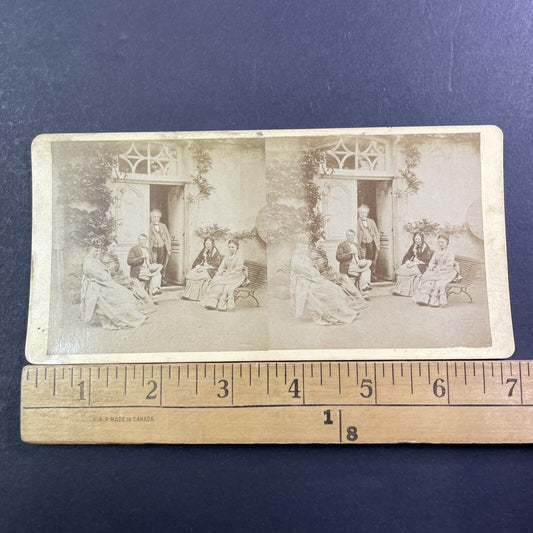 Last Photo of Maxence de Grassin Before Death Stereoview Antique c1876 X2484