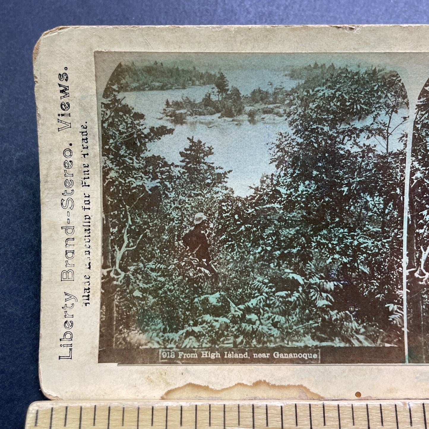 Antique 1880s St. Margarettes Island Hammond New York Stereoview Photo Card 3414