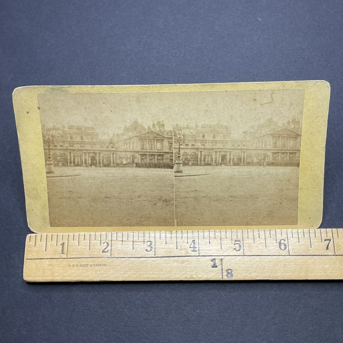 Antique 1875 Palais Royale Royal Palace Paris France Stereoview Photo Card P1860