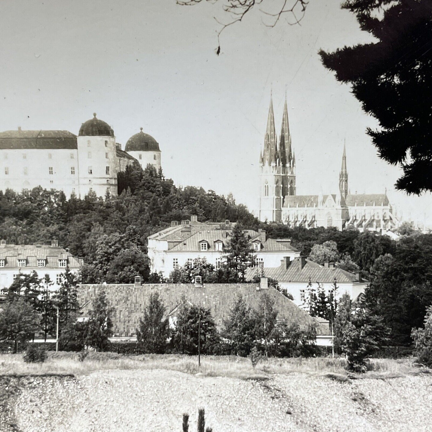 Antique 1920s Uppsala University Sweden Stereoview Photo Card V3002