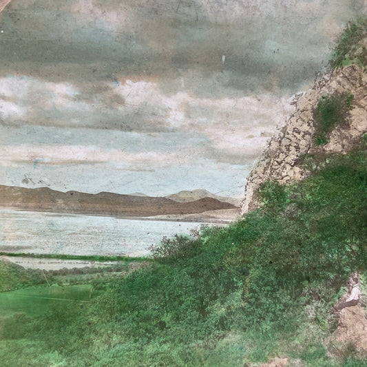 Antique 1900 Lago De Chapala Guadalajara Mexico Stereoview Photo Card V3412