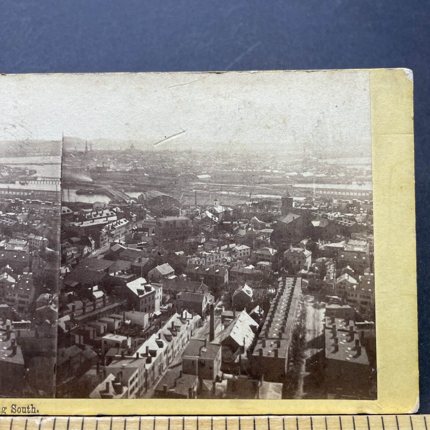 Antique 1870s City View Of Boston Massachusetts Stereoview Photo Card P2525