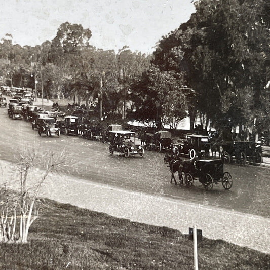 Antique 1920s Buenos Aires Argentina Palermo Park Stereoview Photo Card P2498