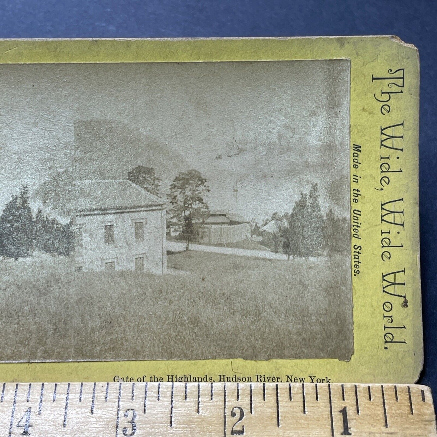 Antique 1870s Newburgh New York Hudson River View Stereoview Photo Card P2300