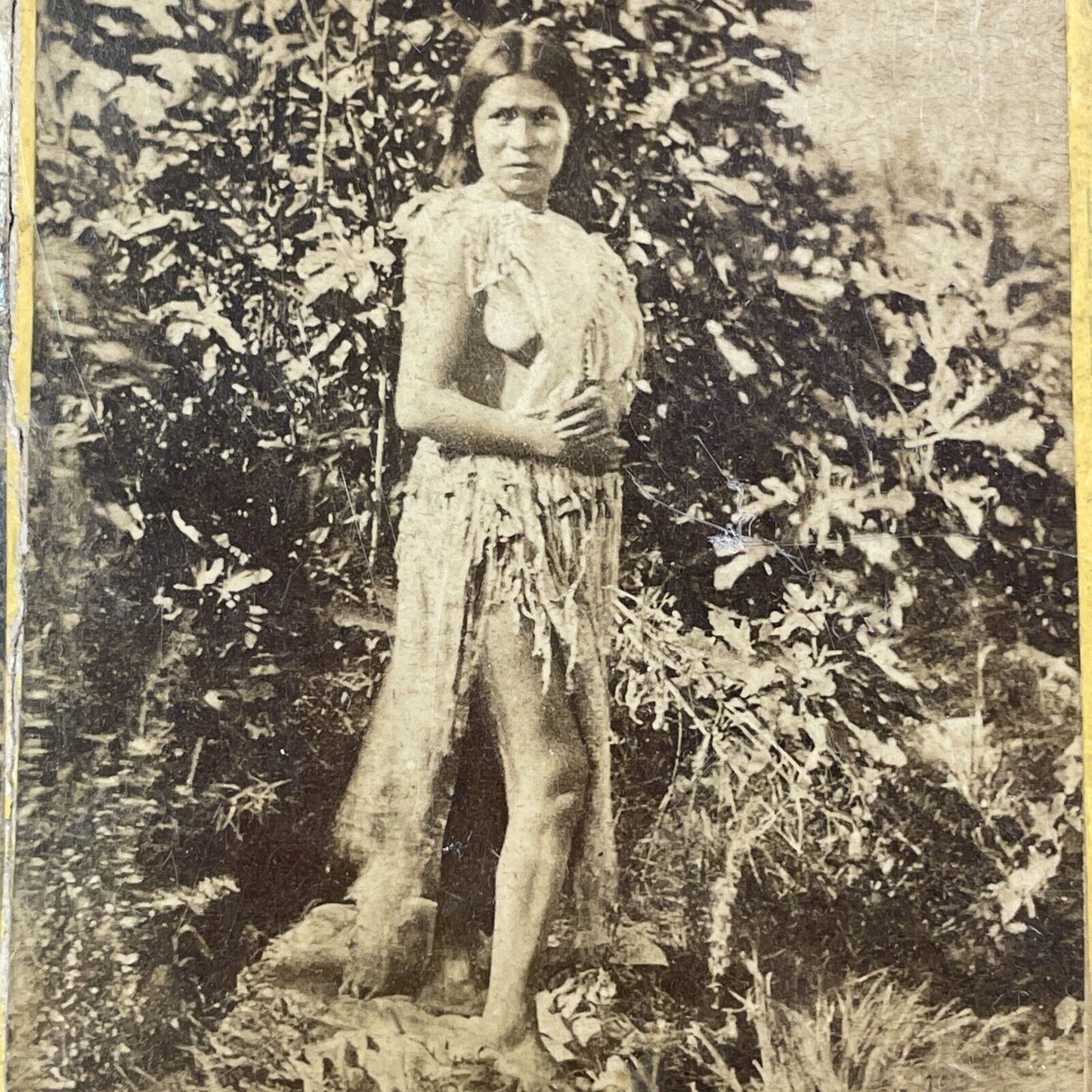 Navajo Native Indian Woman Stereoview William Henry Brown New Mexico c1879 Y019