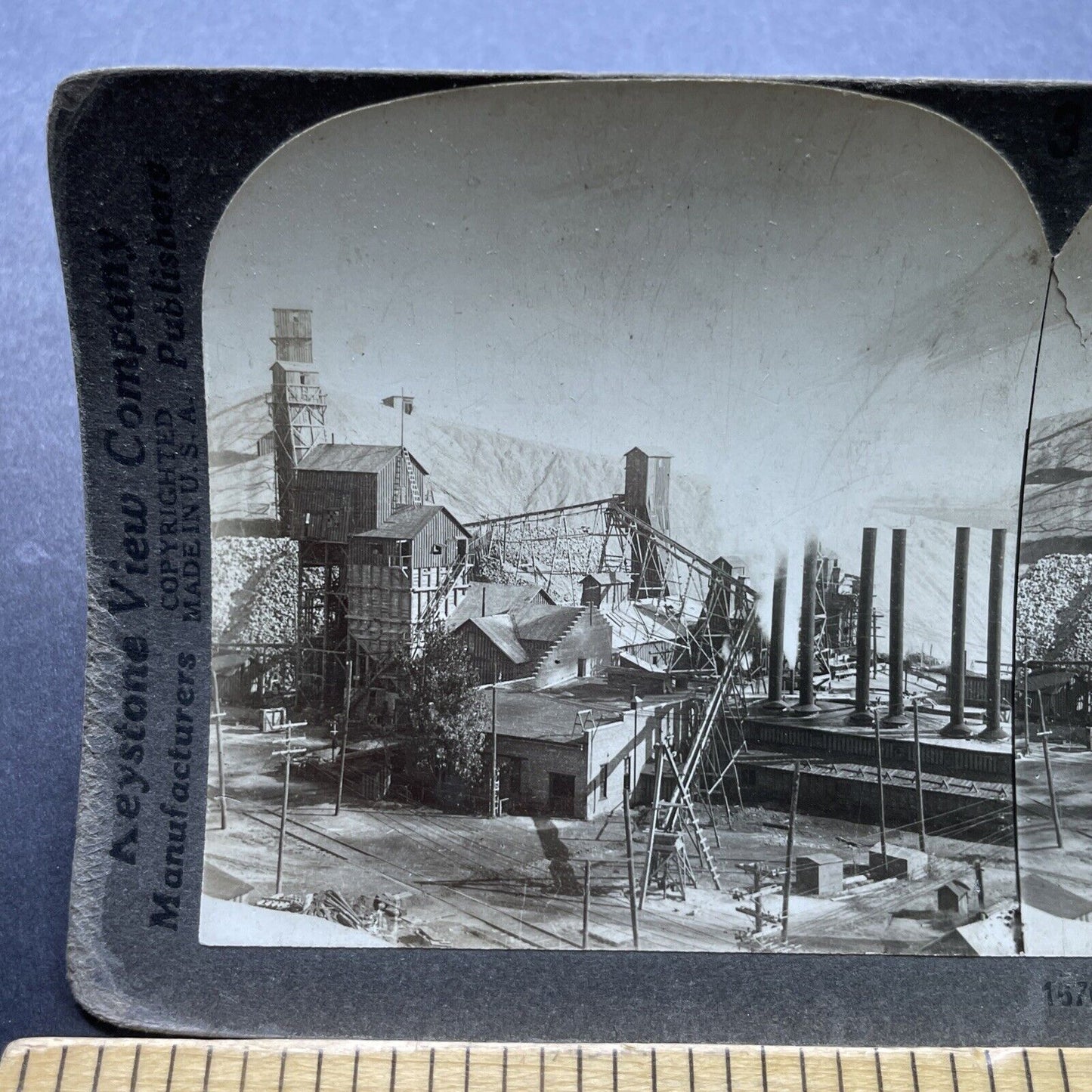 Antique 1906 Lead Mining In Joplin Missouri Stereoview Photo Card P2424