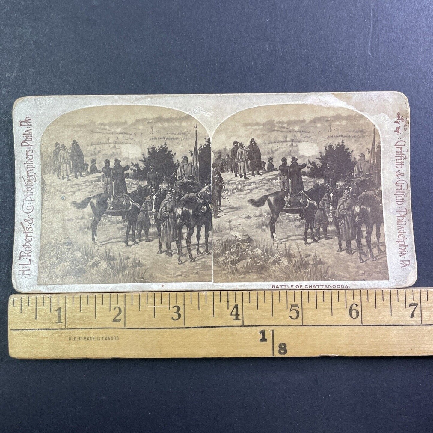 Battle Of Missionary Ridge Stereoview US Civil War Antique c1870 X2498