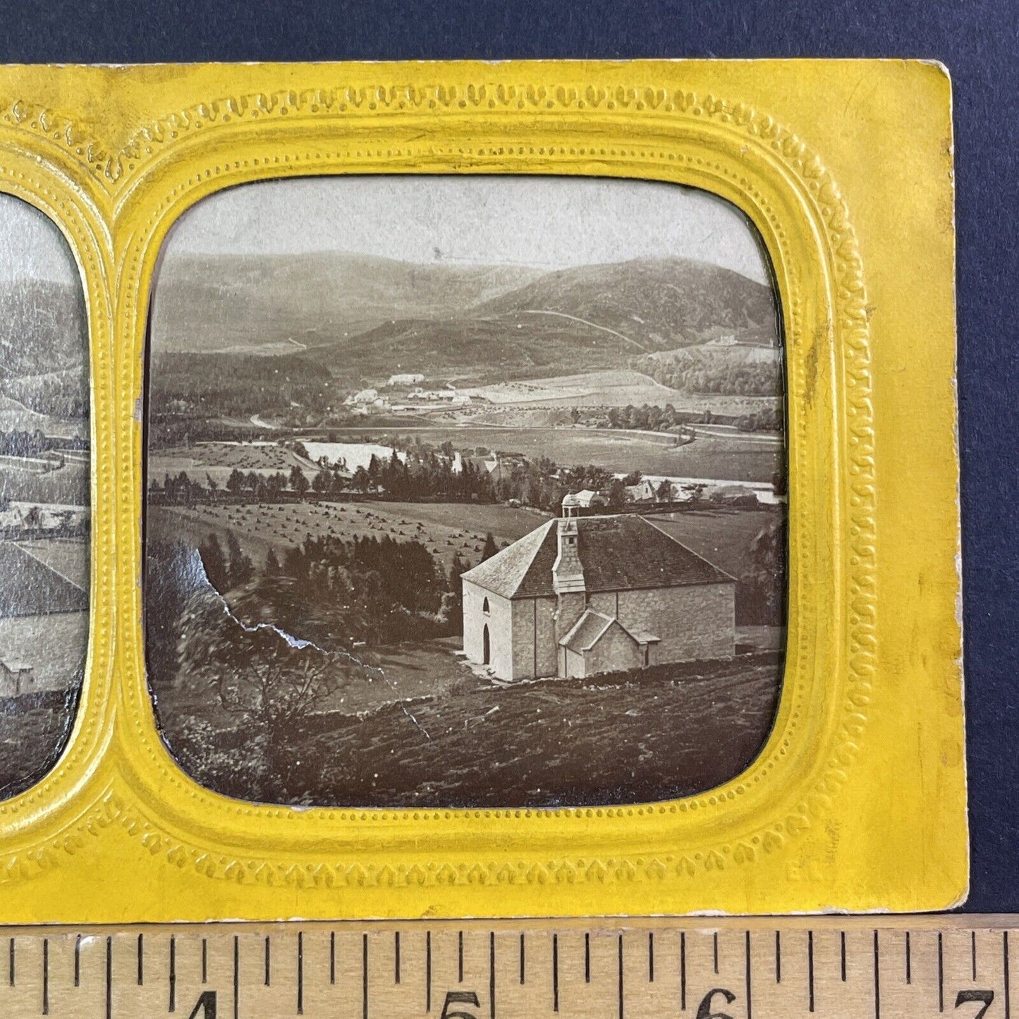 Pontarlier France Vineyards Stereoview French Tissue Antique c1860s XT2105