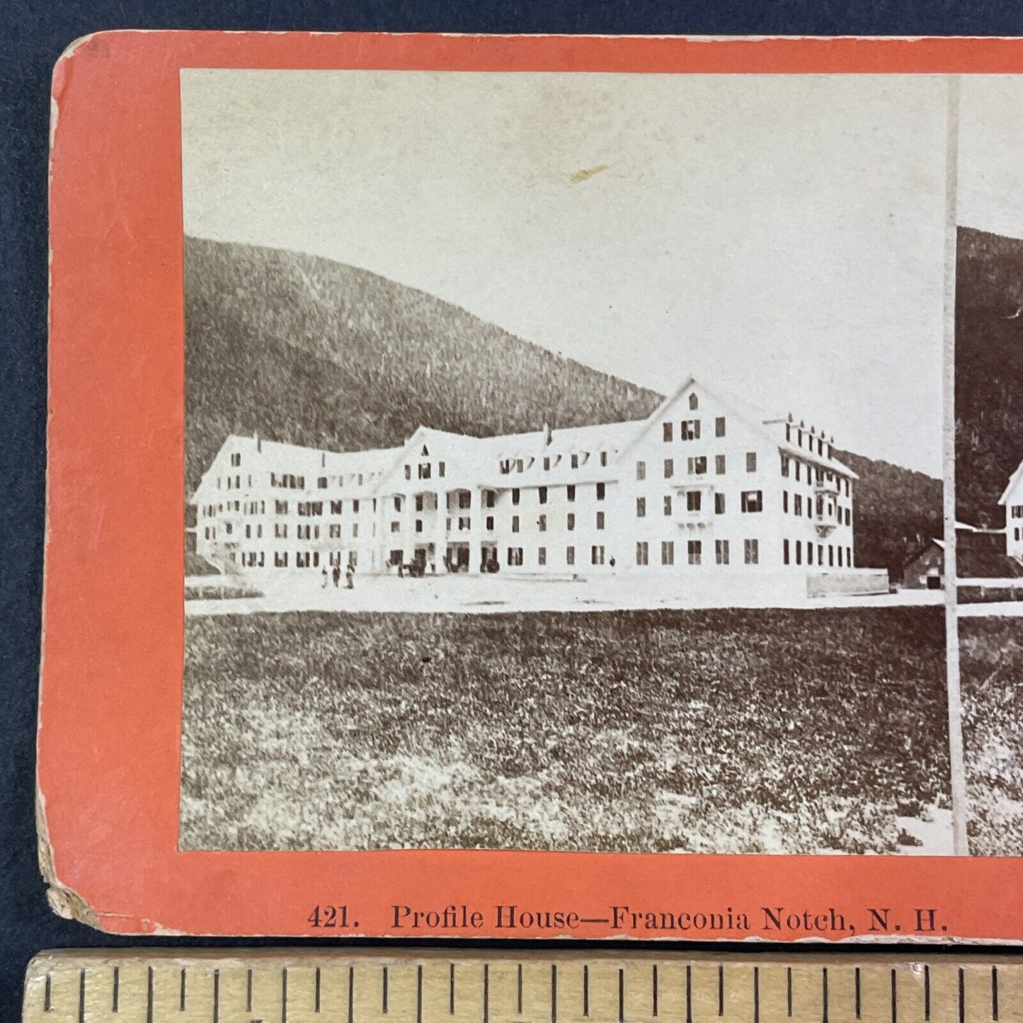 The First Profile House Franconia Notch Stereoview New Hampshire c1860s Y401